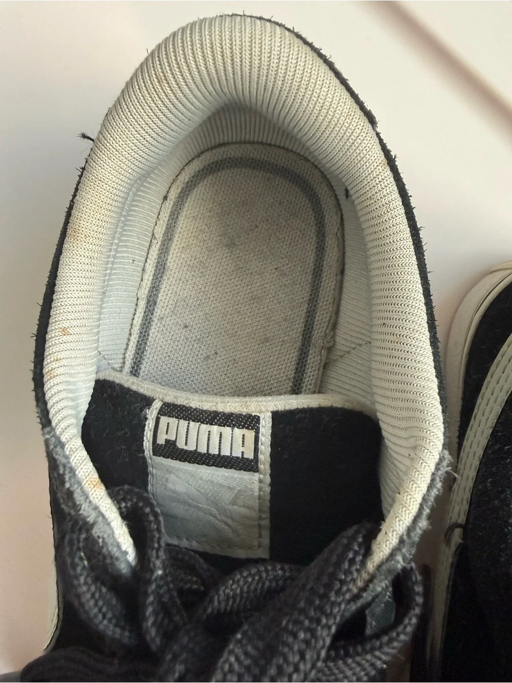 Puma Kids Black Suede Low-Top Sneakers